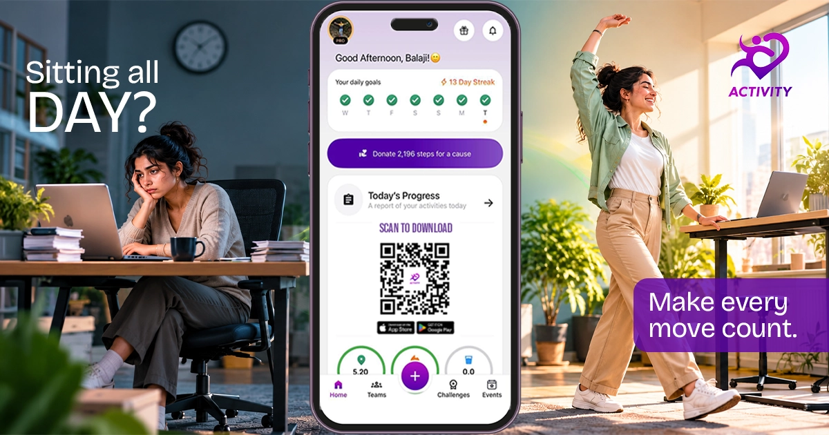 Best Fitness App for people who spend most of their day sitting